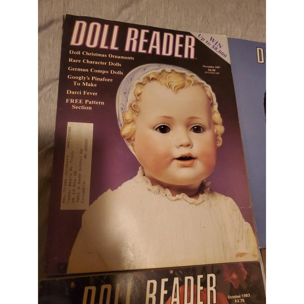 Doll Reader Collectors Magazine Lot of Four 1982,1983, 1987Issues Complete
